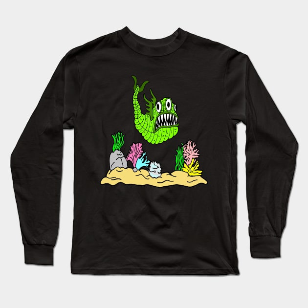 Mutant Fish Long Sleeve T-Shirt by imphavok